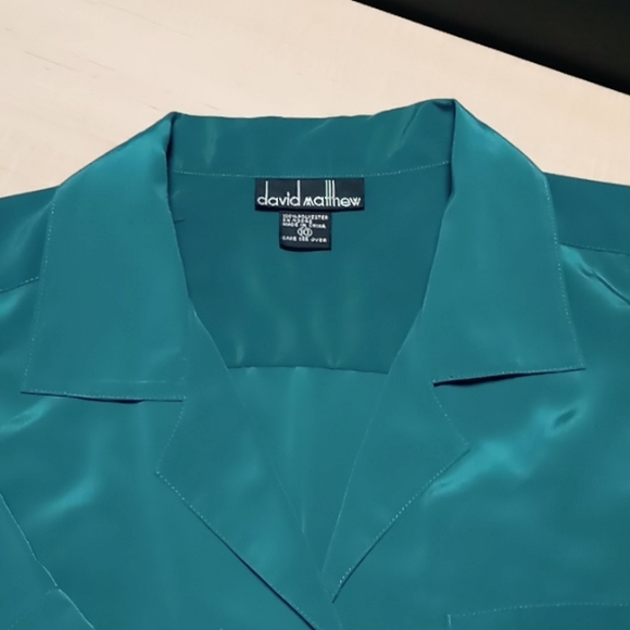 Vintage, Short Sleeve Blouse by David Matthew - Picture 4 of 7